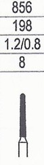 Crosstech High Speed Diamond Dental Bur Round End Taper B5NC 856-012 Coarse 5pk