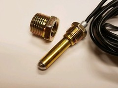 New TRACTOR Oil Amp Temperature Gauge Set W/ CHROME BEZEL for MANY Brands 2″