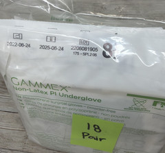 Gammex Non-Latex PI Underglove Sterile PI-Kare *18 Pair* Size 8.5 *See Date*6-25