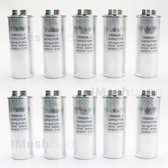 10Pcs Dual Run AC Capacitor 45+5 MFD µF 370-440VAC 50/60Hz 5% HVAC Capacitor