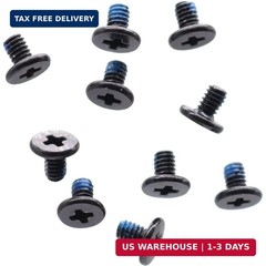 10X M2x3mm M.2 SSD Phillips Flat-Head Screw w/Nickel Replacement for Dell HP Len