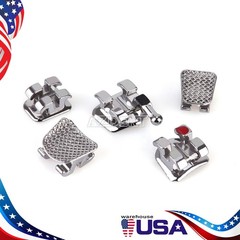20pcs AZDENT Dental Orthodontic Metal Bracket Braces Mini Roth 018 Hooks 345