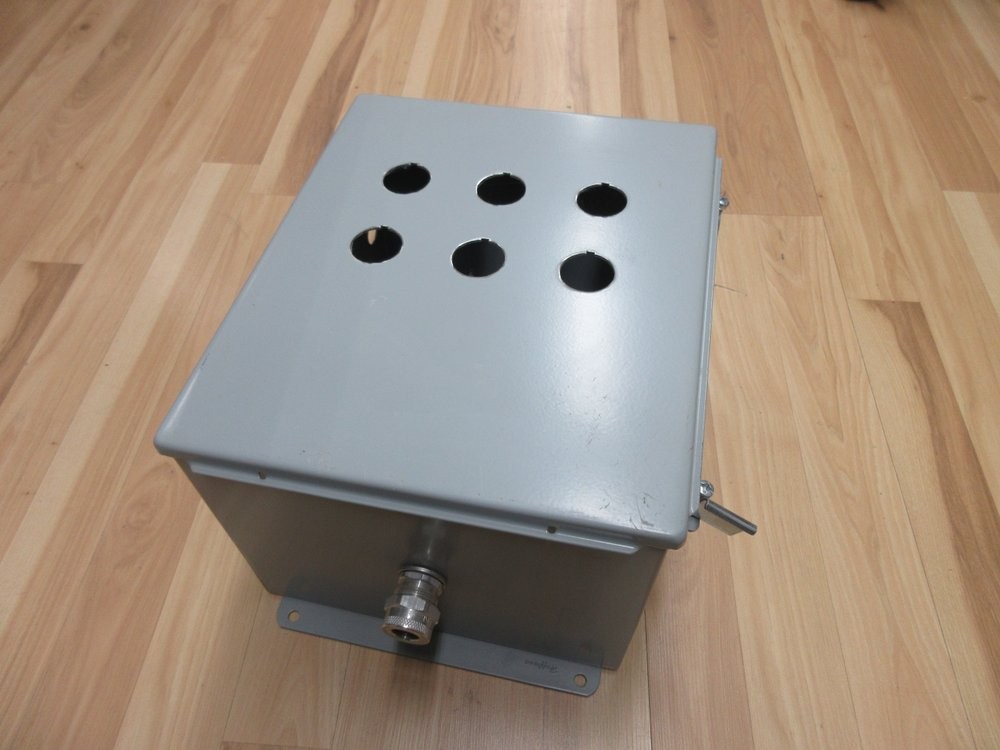 Hoffman A12108CH Junction Box 6x 30mm Push Button Holes