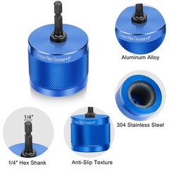 3x Copper Pipe Cleaner Drill Set 1/2″ 3/4″ 1″ Metal Tube Plumber Cleaning Tool