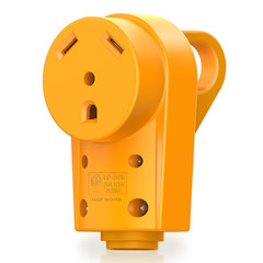 MICTUNING 125V 30Amp Heavy Duty RV Female Replacement Receptacle Plug with Ergon