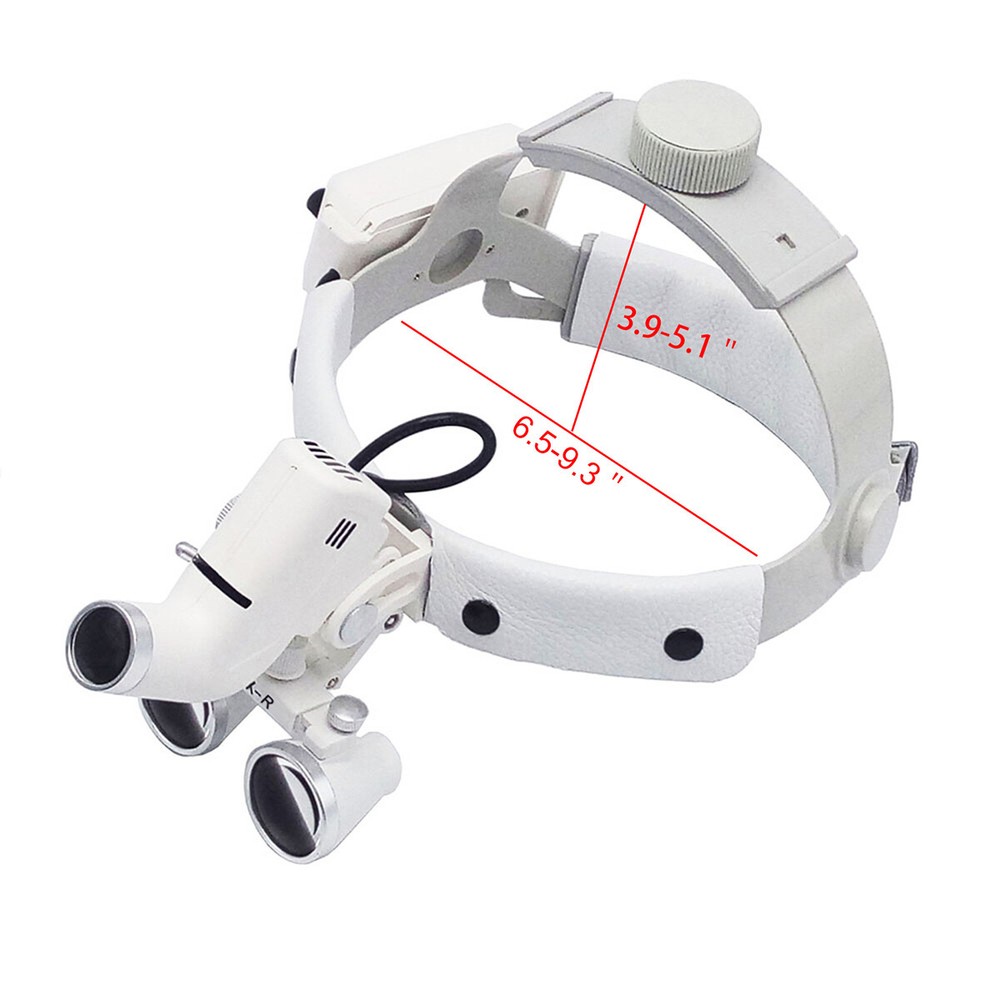 3.5X Dental Surgical Medical Headband Binocular Loupes LED Headlight 5W