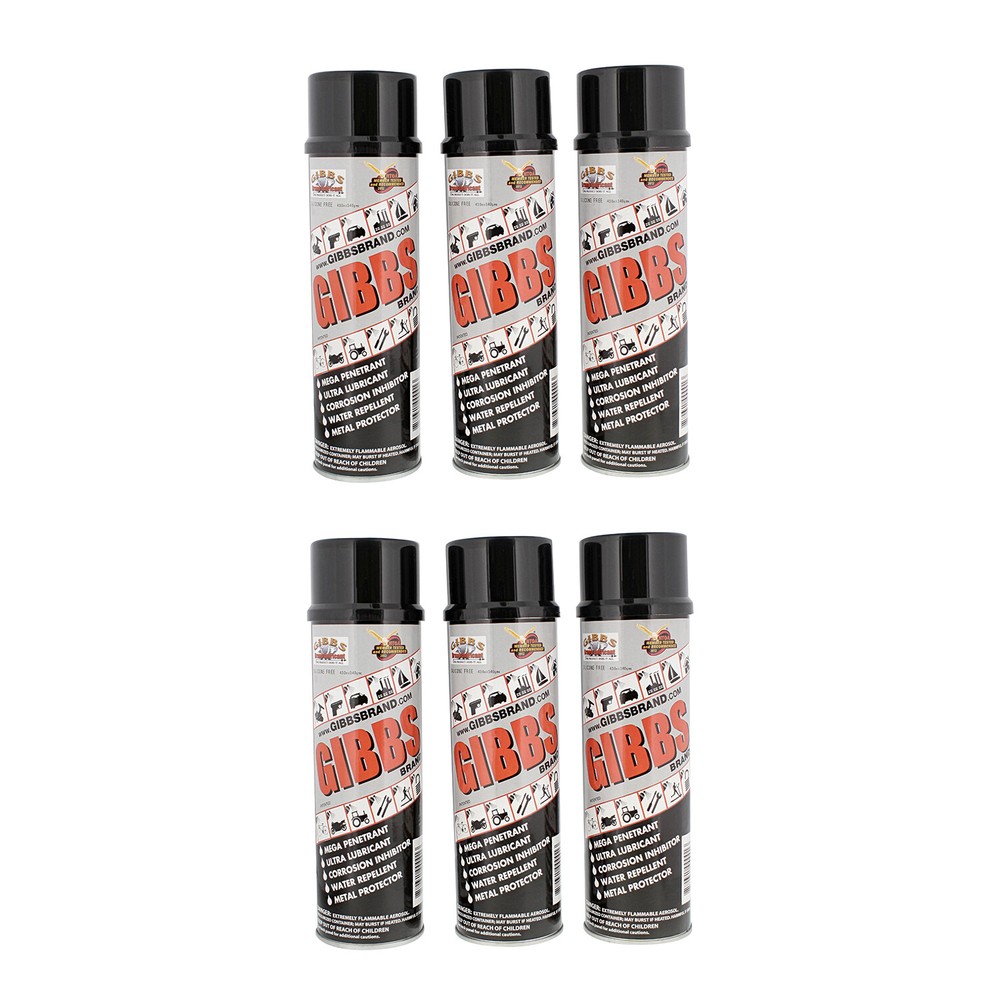 Gibbs Lubricant 6 Pack of 12oz Cans