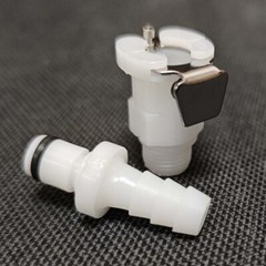 Vacuum Fittings Quick-Disconnect 1/4 Inch Barbed Male to Threaded Female 1 Set