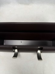 Dark Brown Desk Organizer Lightly Used Office supply Caddy. ￼