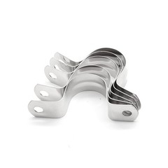 Jersvimc 20Pcs 1 Inch Stainless Steel Conduit Clamps, 1 inch / 25 mm, Silver