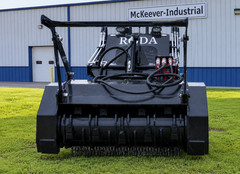 32” MINI Skid Steer Forestry Mulcher Brush Cutter low to standard flow