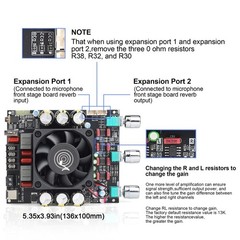 ZK-3002T 300W+300W Bluetooth Digital Amplifier Board TPA3255 Chip 2.0 Channel…