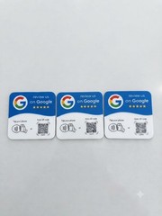 5 Star Google Review Card NFC Tap To Review Preprogrammed QR Code Business