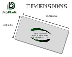 BuyPlastic Natural Nylon 6/6 Plastic Sheet 1/2″ x 12″ x 24″