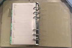 Filofax Woodlands Personal Organizer Brown Cover Green Bunny Rabbit – Rare Used.