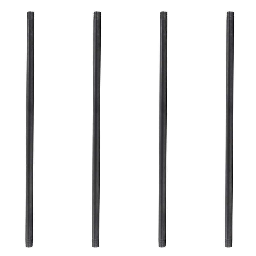 3/4 in. X 36 in. Black Pipe 4 Pack