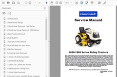 CUB CADET SLT1554 LAWNMOWER TRACTOR MANUAL OWNER SERVICE ENGINE REPAIR PDF USB