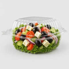 Dart C53PST1 5.3″ ClearSeal Hinged Clamshell Container – 13.8oz – Case of 500