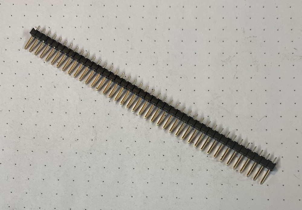 40 Pos Conn Header, Through Hole, 0.100″ (2.54mm), TE Connectivity Brand, 1 Each