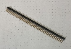 40 Pos Conn Header, Through Hole, 0.100″ (2.54mm), TE Connectivity Brand, 1 Each