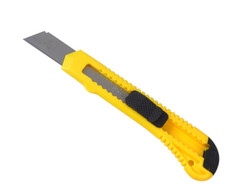 8 Safety Box Cutter Utility Knife Tool Retractable Snap Off Razor Blade YELLOW