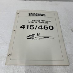 Shindaiwa 415/450 Chainsaw Illustrated parts list original 1983