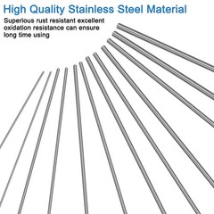30 Pcs 6 Sizes 1mm, 1.5mm, 2mm, 2.5mm, 3mm, 4mm x Length 100mm (3.93 Inch) 30…