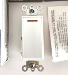 Lot Of 4 Leviton Decora 5631-2W Illuminated Rocker Switch 20A-120V Single Pole