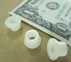 Lot 100 Essentra .260″ ID Nylon Shoulder Washers Flanged Spacers Sleeve Bushings