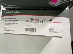 Cardinal Health CAH4406D Standard Prep Surgical Clipper Blades 7 Boxes, 175ct