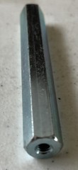 [6 Pack]Female Thread Hex Steel Standoffs 1/2” Hex 4” Long 12-24 Thread Zinc Pl.