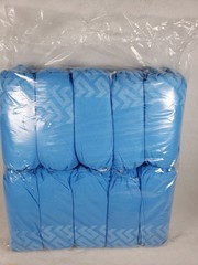 NEW 50 Pairs Correct-Touch BLUE Disposable XL Shoe Covers – in sealed package