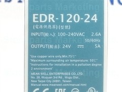 Mean Well EDR-120-24 EDR12024 Power Supply 24V—5A 30 Days Warranty Fast Ship