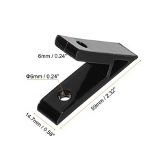 8Pack 45 Degree Angle Aluminum Profile Corner Brackets 2020 Series Black