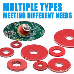 Metric M2 M2.5 M3 M3.5 M4 M5 M6 M8 Red fiber flat washers Insulation