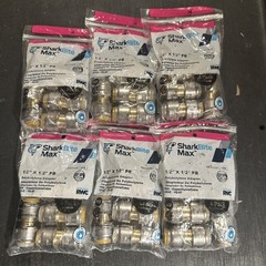 24 Sharkbite Max Push To Connect 1/2”x1/2” PB Polybutylene Adapters New(383)