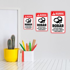 Portrait Round Plus Robar En Estos Locales Dará Lugar a Arresto y Procesamiento