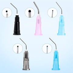 JMU Pre-Bent Applicator Needle Tips 18-25G Dental Pre Bent Needles