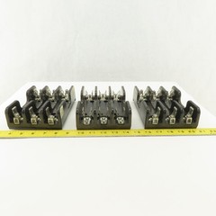 Gould Shawmut 60313 60303 3 Pole Fuse Holders 600V 30A 60A Lot Of 3