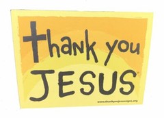 Thank You Jesus Magnets size: 6 x 4.5