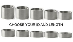 ALUMINUM 26MM OD X 23MM, 22MM, 21MM, 20MM, 19MM, 18MM OR 17MM ID BUSHING SPACER
