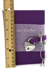 My Diary with Heart Padlock 6″ Hardcover NEW 224 Lined Pages Barneys New York