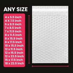 Bubble Out Bags Protective Wrap Bubble Pouches Padded Bags Self Seal Cushions