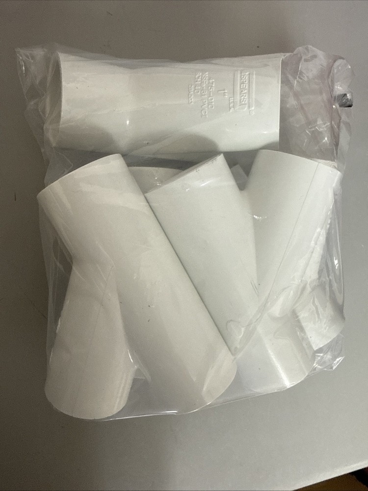 Lot of 5 Spears 475-010 1” PVC Wye SCH 40 Slip x Slip x Slip USA Made