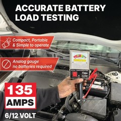 Professional 135 Amp Battery Load Tester, 6V 12V Automotive Charging System