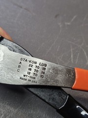 Thomas & Betts Sta-Kon Lug Pliers WT-111M USA Copper & Aluminum New No Box