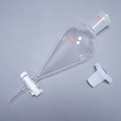 lab glass separatory funnel 2000 ml, 1000 ml, 500 ml, 250 ml, telfon stopcock