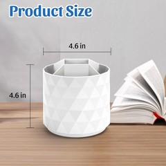Desk Organizer,Sparkling Diamond-like Pen Holder for Desk 360°Rotating Office