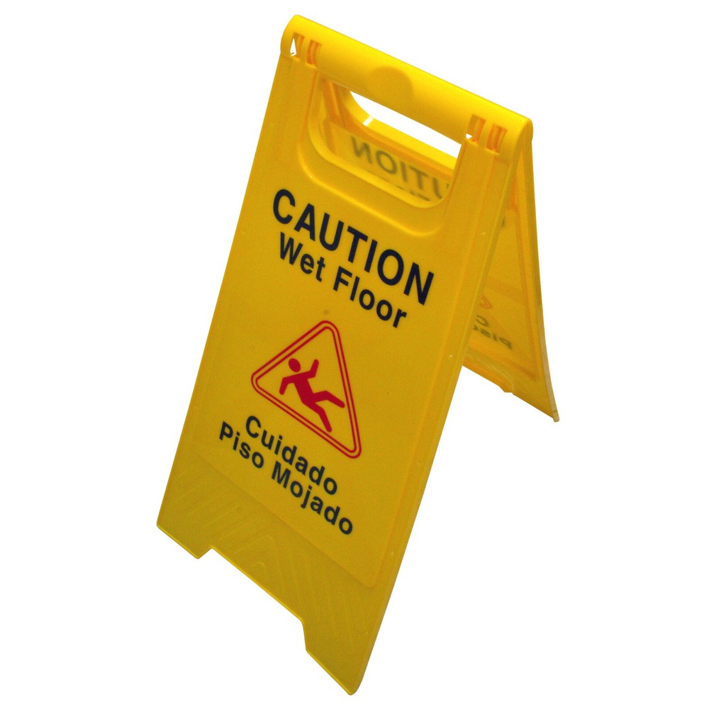 Electriduct Two-Sided A-Frame Floor Wet Floor Sign – 23.5″H x 11.5″W x 15.75″D
