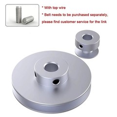 Aluminium V-Groove Pulley OD 20mm-100mm With Fixed Screw for 5mm/6mm Width Belt